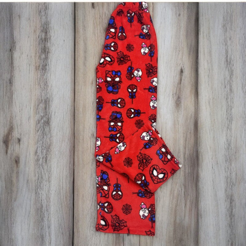 Pantalon de pyjama ample en velours de coton H.Kitty x Spider-man