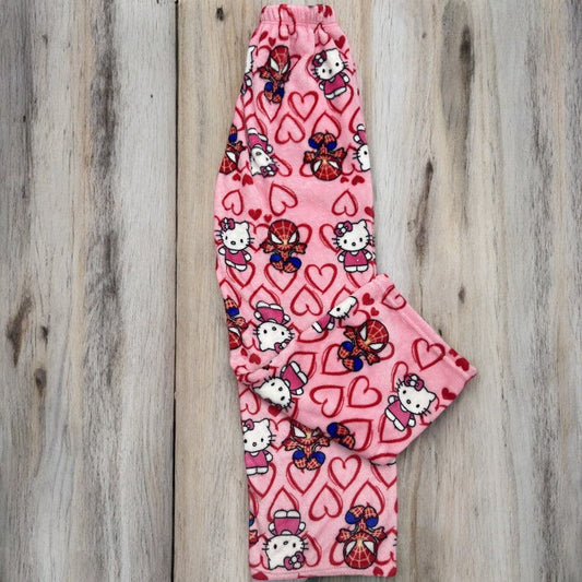 Pantalon de pyjama ample en velours de coton H.Kitty x Spider-man