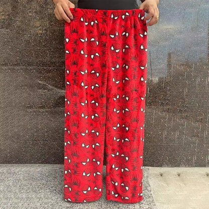 Pantalon de pyjama ample en velours de coton H.Kitty x Spider-man