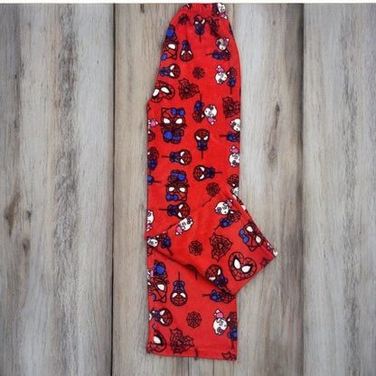 Pantalon de pyjama ample en velours de coton H.Kitty x Spider-man